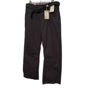 Arizona Vintage Khaki Size 34x30 Dark Charcoal Boot Cut Belted Jeans *NWT*